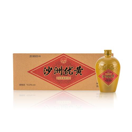 厂家直销沙洲优黄黄酒五年陈坛装低聚糖小黄坛8*500ml整箱